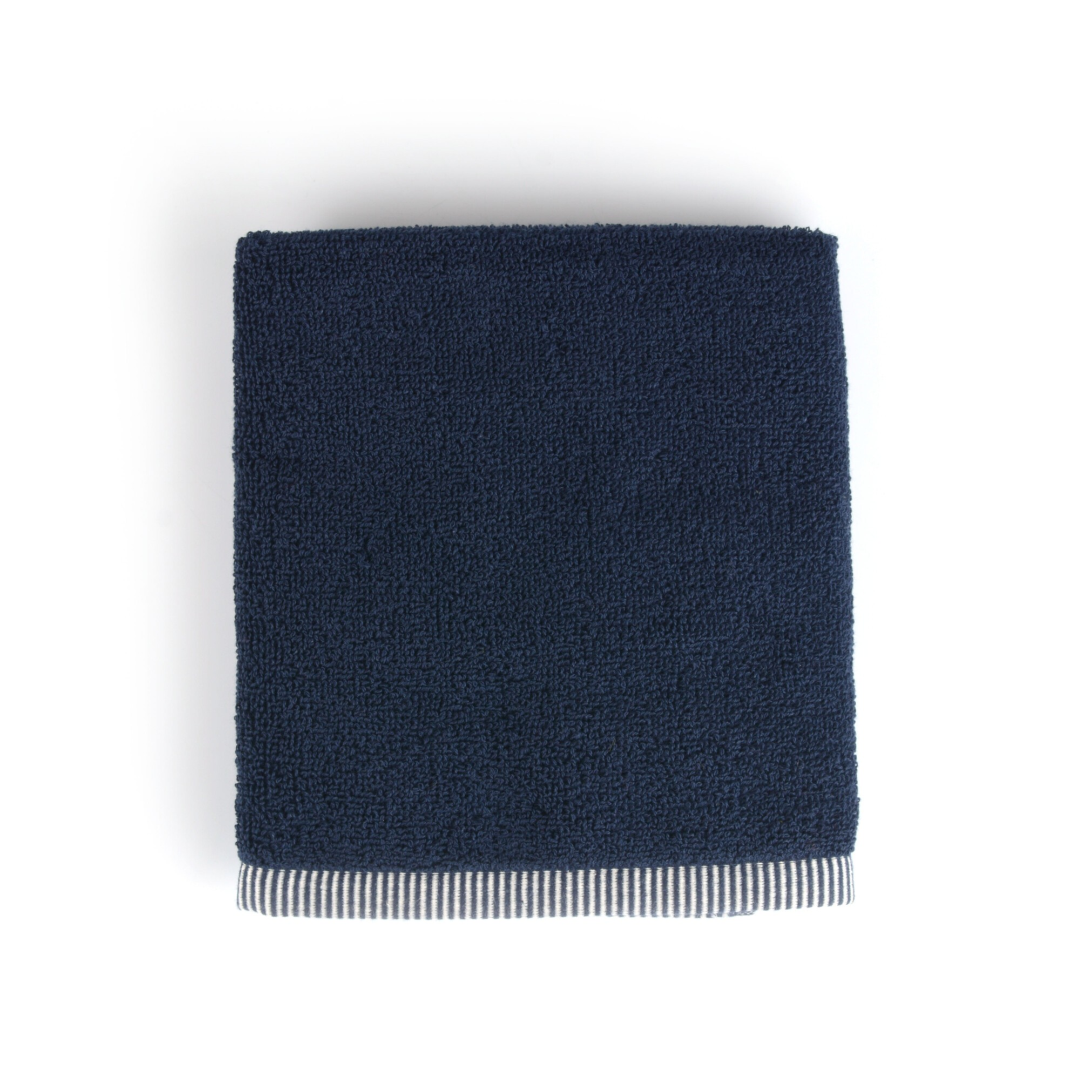 Bunzlau Handdoek  53x60 cm Solid Dark Blue
