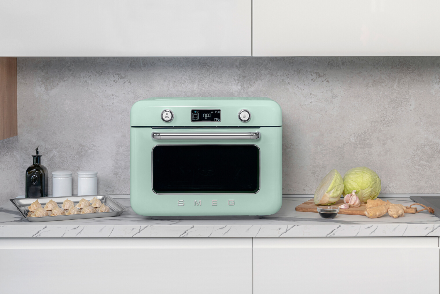 Smeg Combi stoomoven Pastel Groen