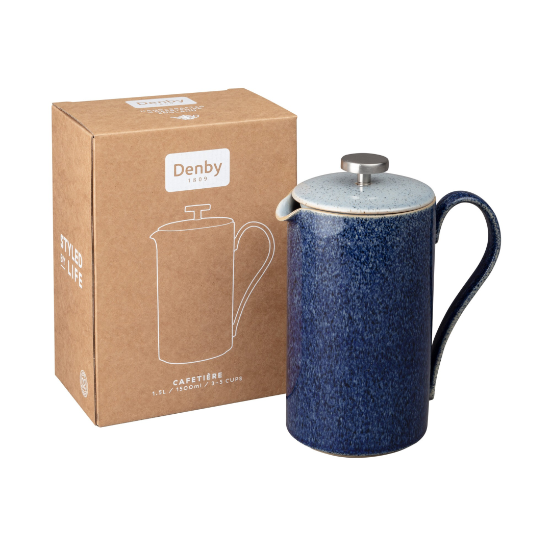 Denby Studio Blue Cafetiere 10 cm