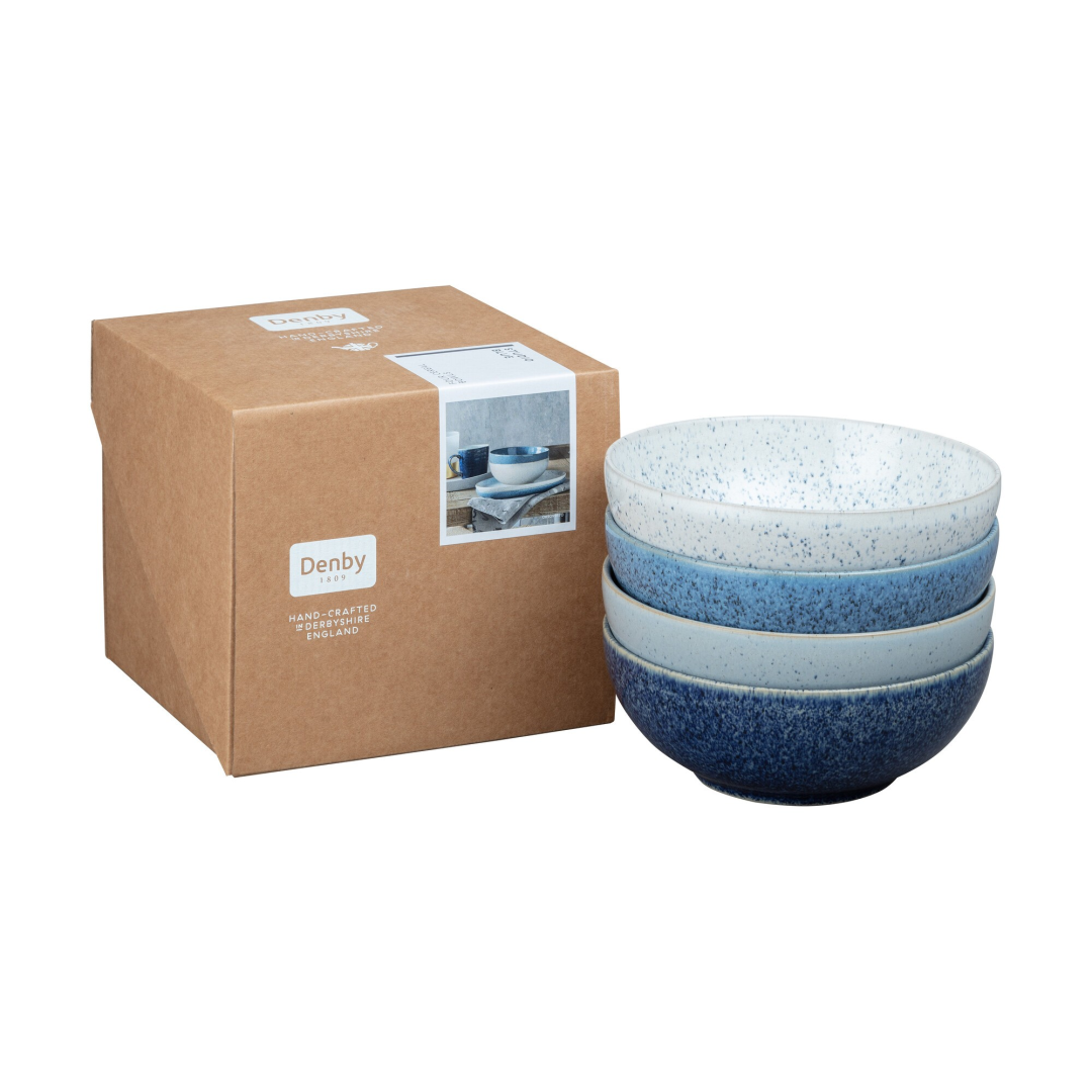 Denby Studio Blue Kommen set/4 17 cm