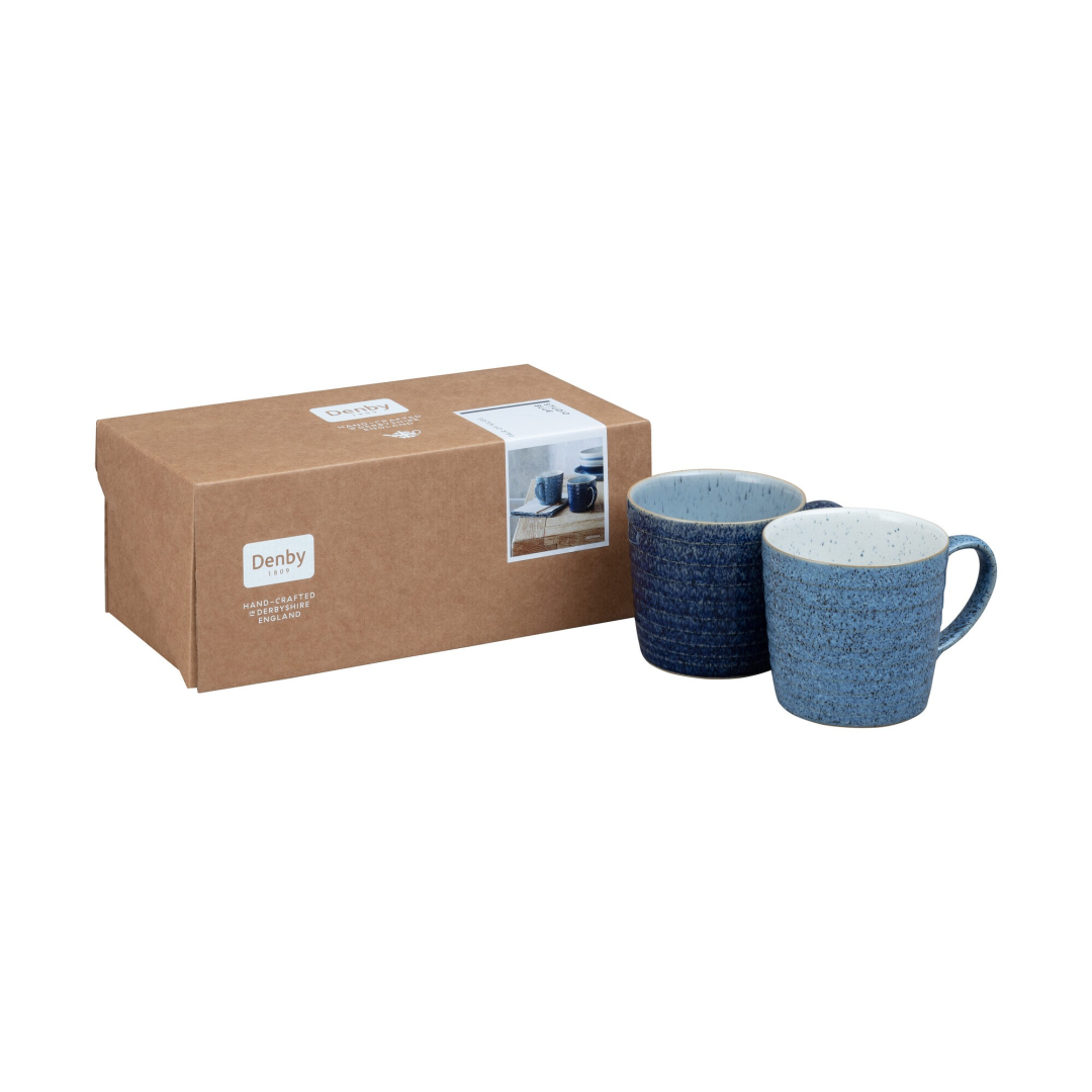 Denby Studio Blue Mokken set/2 9,5 cm