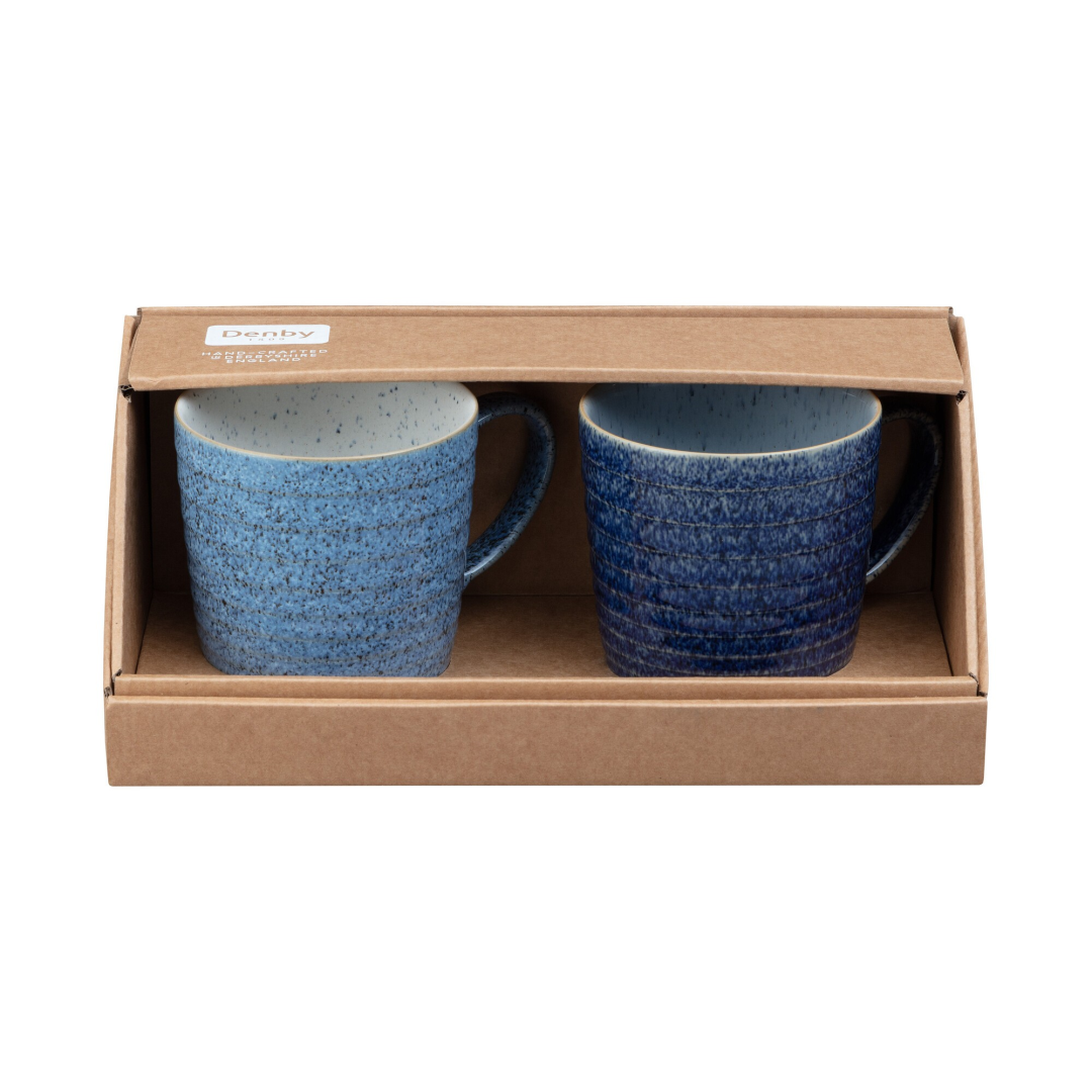 Denby Studio Blue Mokken set/2 9,5 cm