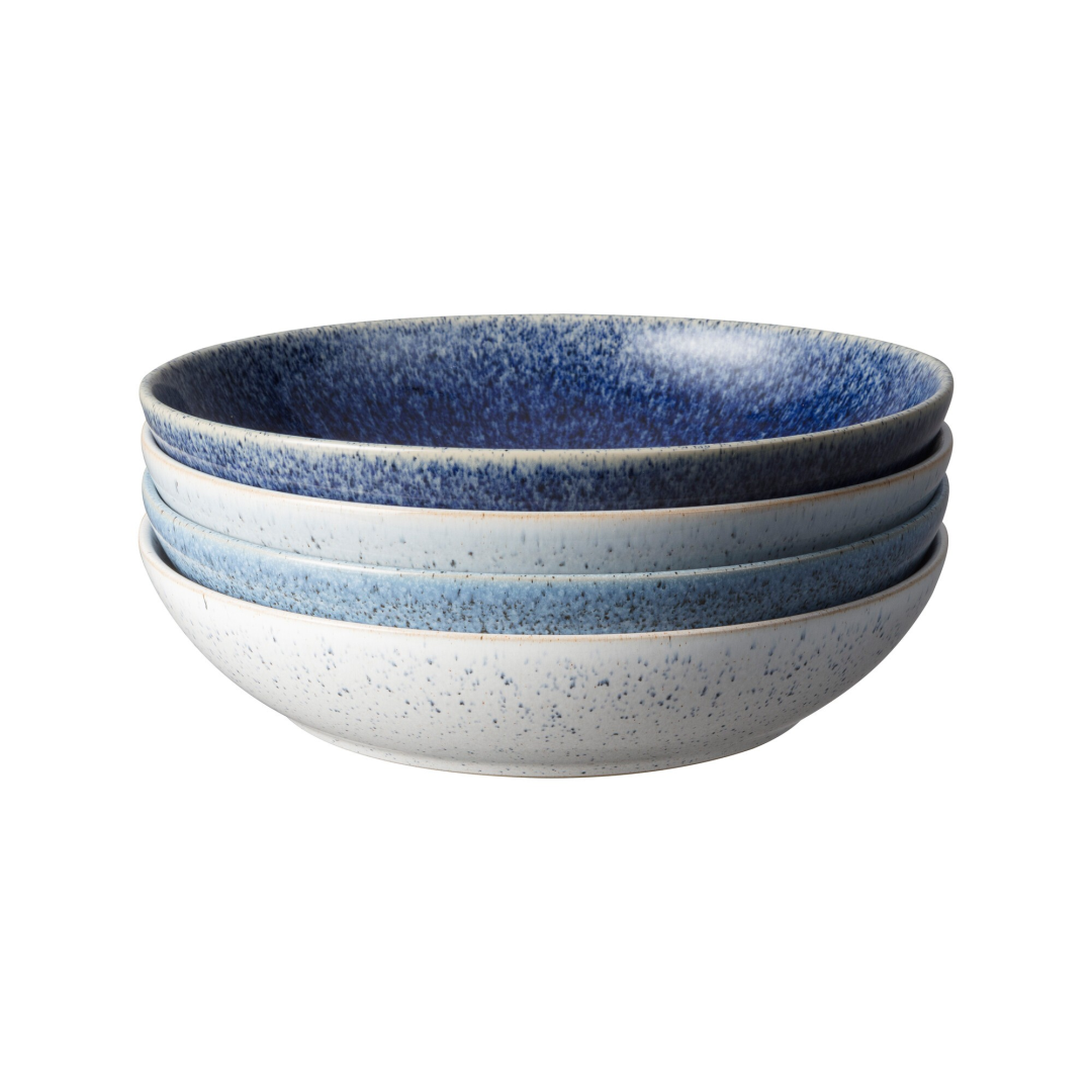 Denby Studio Blue Pastaborden set/4 22 cm