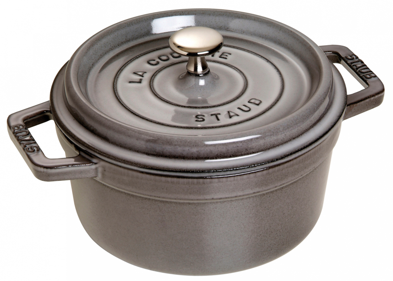 Staub Gietijzeren braadpan Ø 14 cm grafietgrijs