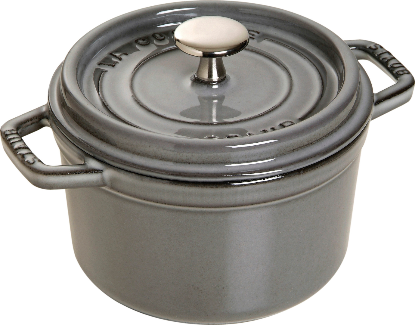 Staub Gietijzeren braadpan Ø 14 cm grafietgrijs