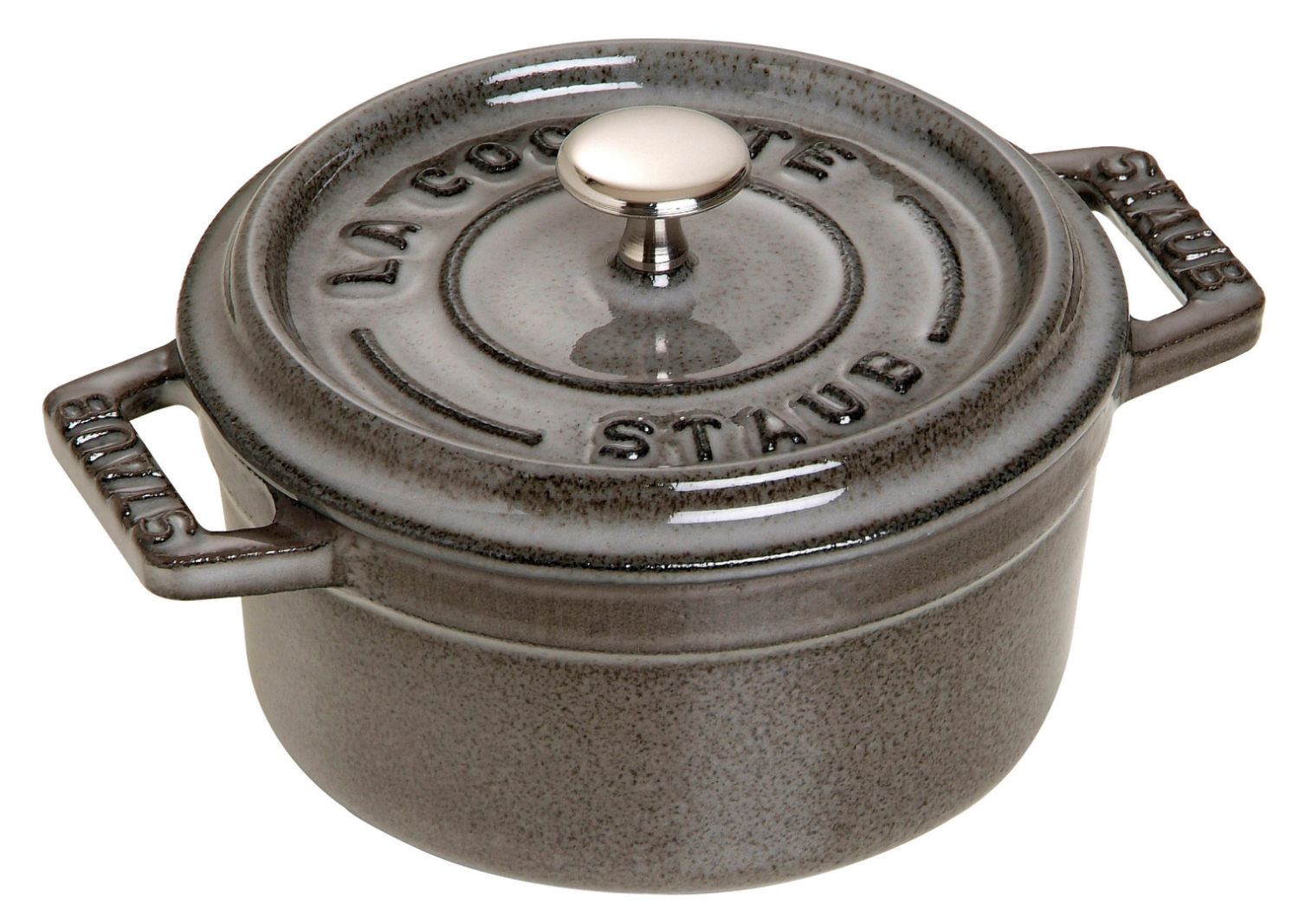 Staub Gietijzeren braadpan Ø 14 cm grafietgrijs