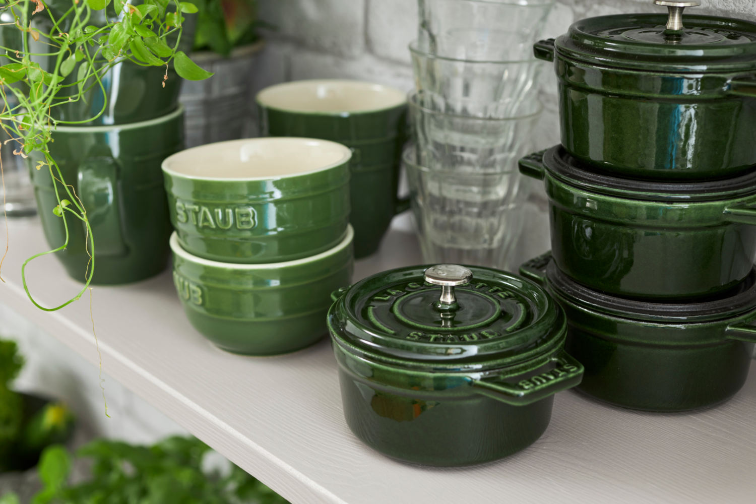 Staub Gietijzeren braadpan Ø 26 cm basilicum