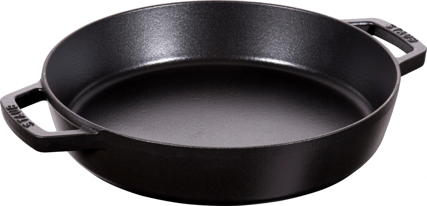 Gietijzeren paellapan Ø 26 cm zwart