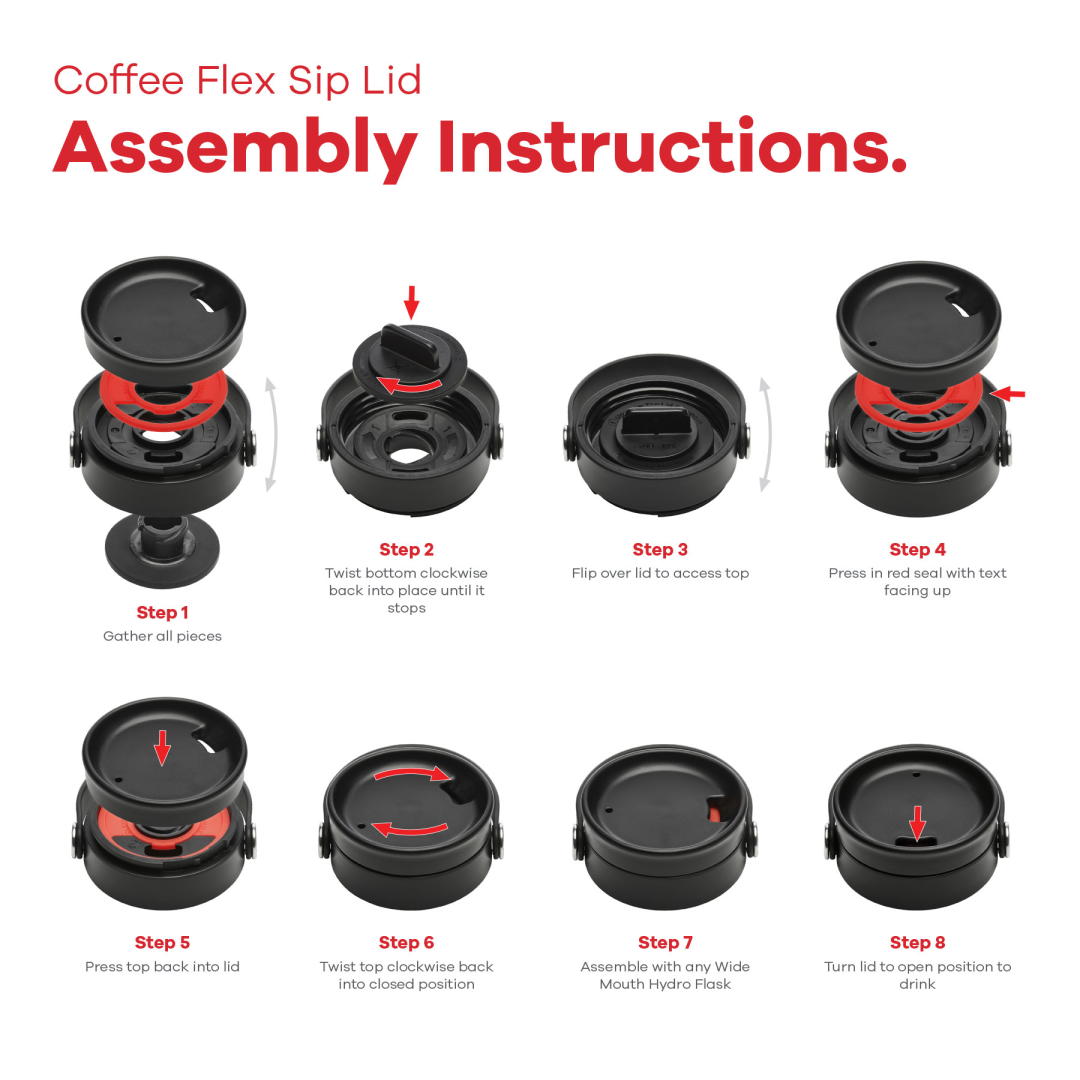 Hydro Flask Accessoire Wide Mouth Stainless Steel Cap