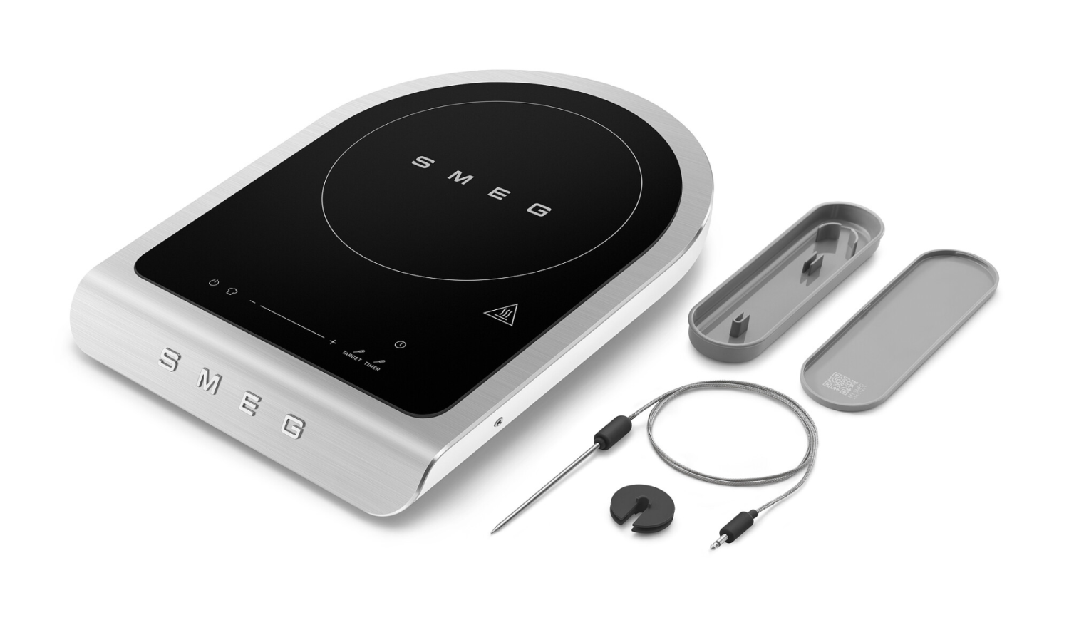 Smeg Inductie kookplaat Vrijstaand Wit Mat