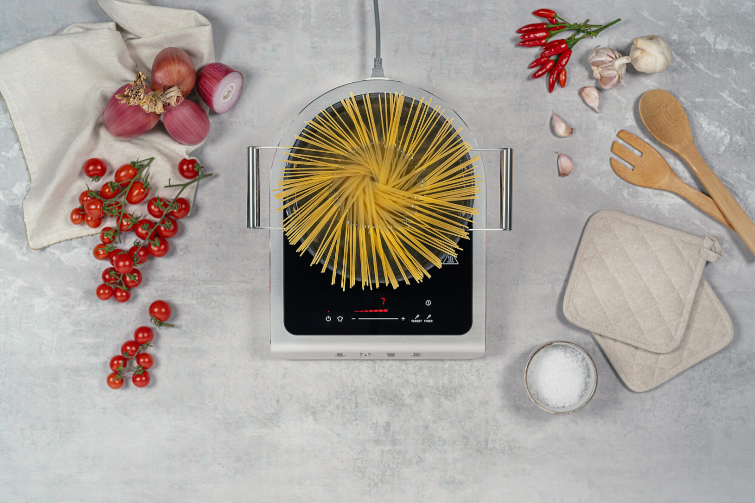 Smeg Inductie kookplaat Vrijstaand Zwart