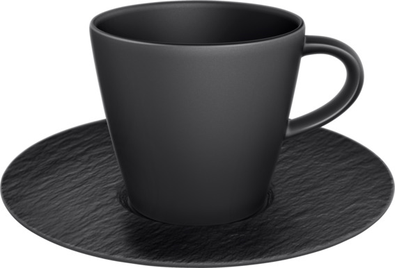 Villeroy & Boch Manufacture Rock Koffiekop en schotel