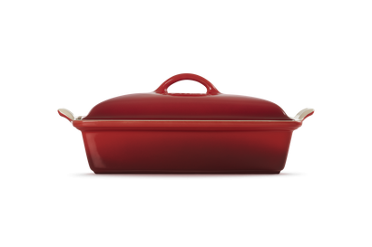 Le Creuset Ovenschaal Rechthoekigl Kersenrood - 3,8L + deksel