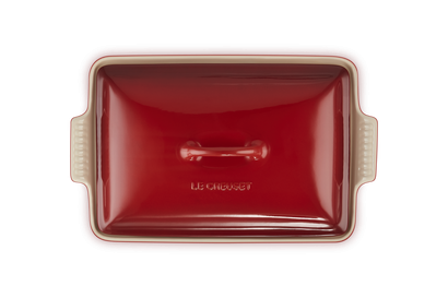 Le Creuset Ovenschaal Rechthoekigl Kersenrood - 3,8L + deksel