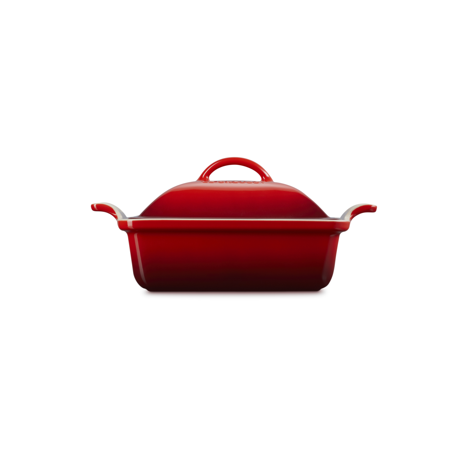 Le Creuset Ovenschaal vierkant met deksel Kersenrood 2,4L