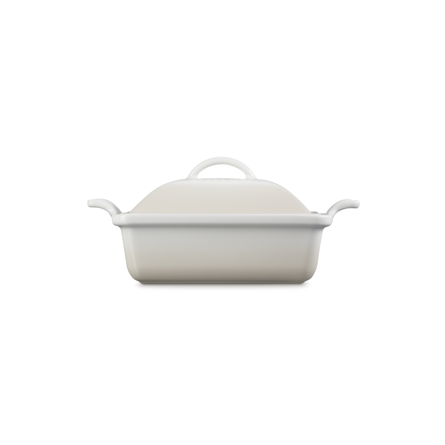 Le Creuset Ovenschaal vierkant met deksel Meringue 2,4L