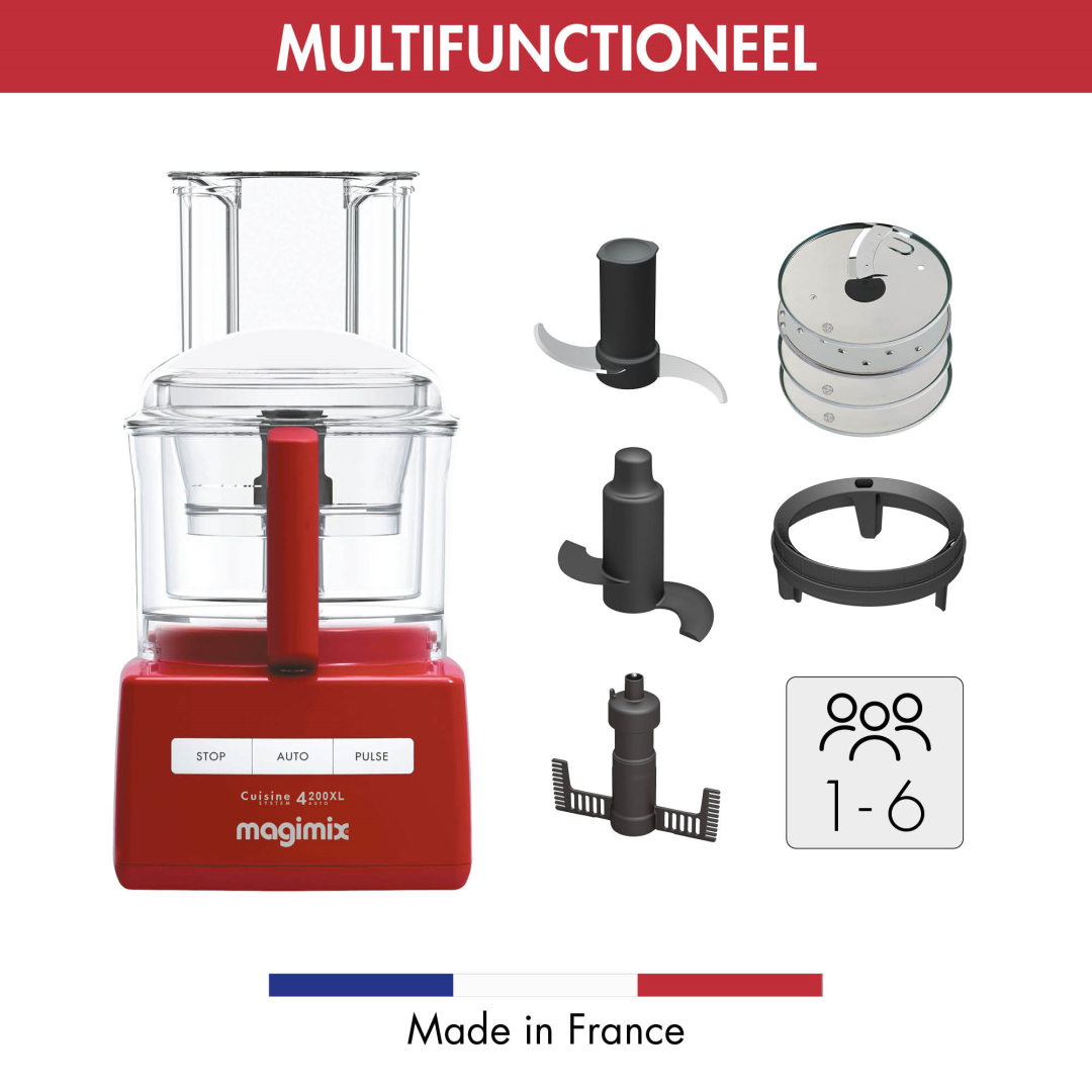 Magimix Foodprocessor CS 4200XL premium rood