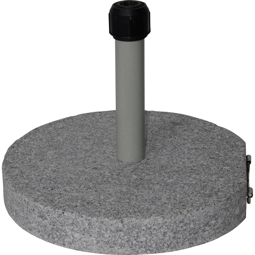 Parasolvoet rond graniet 40kg grijs