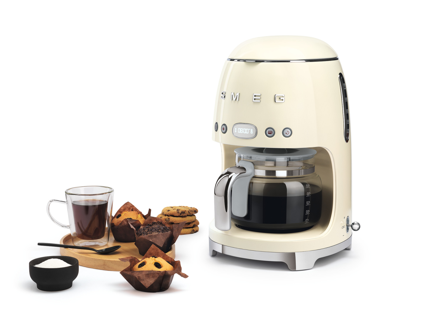 Smeg Filterkoffiemachine Crème DCF02CREU
