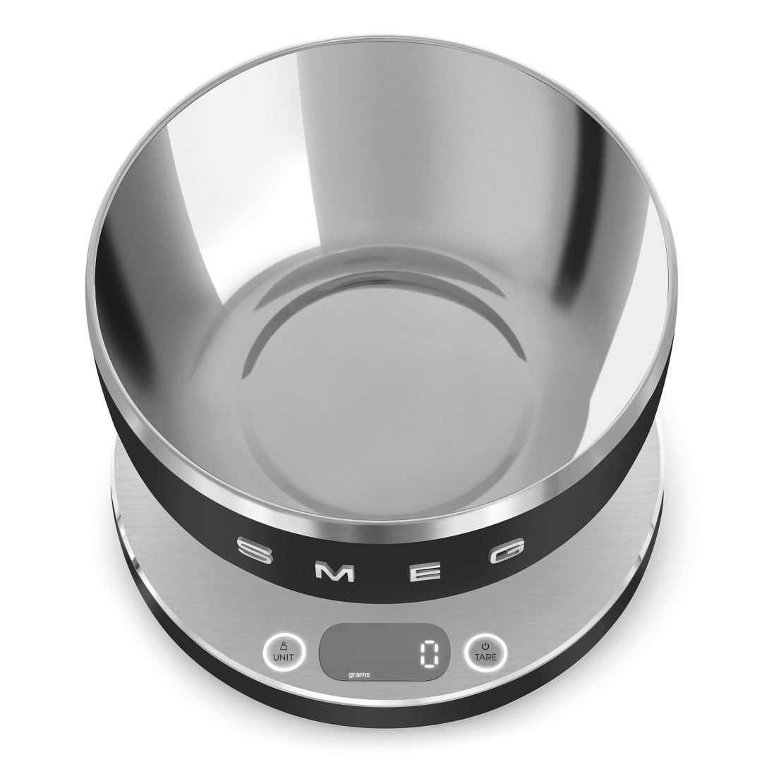 Smeg Keukenweegschaal Digitaal Mat Zwart