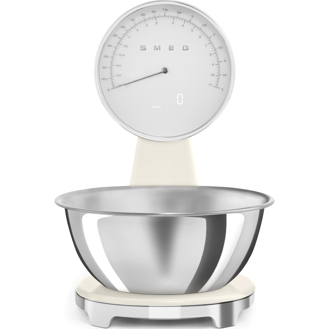Smeg Keukenweegschaal Digitaal/Analoog Creme