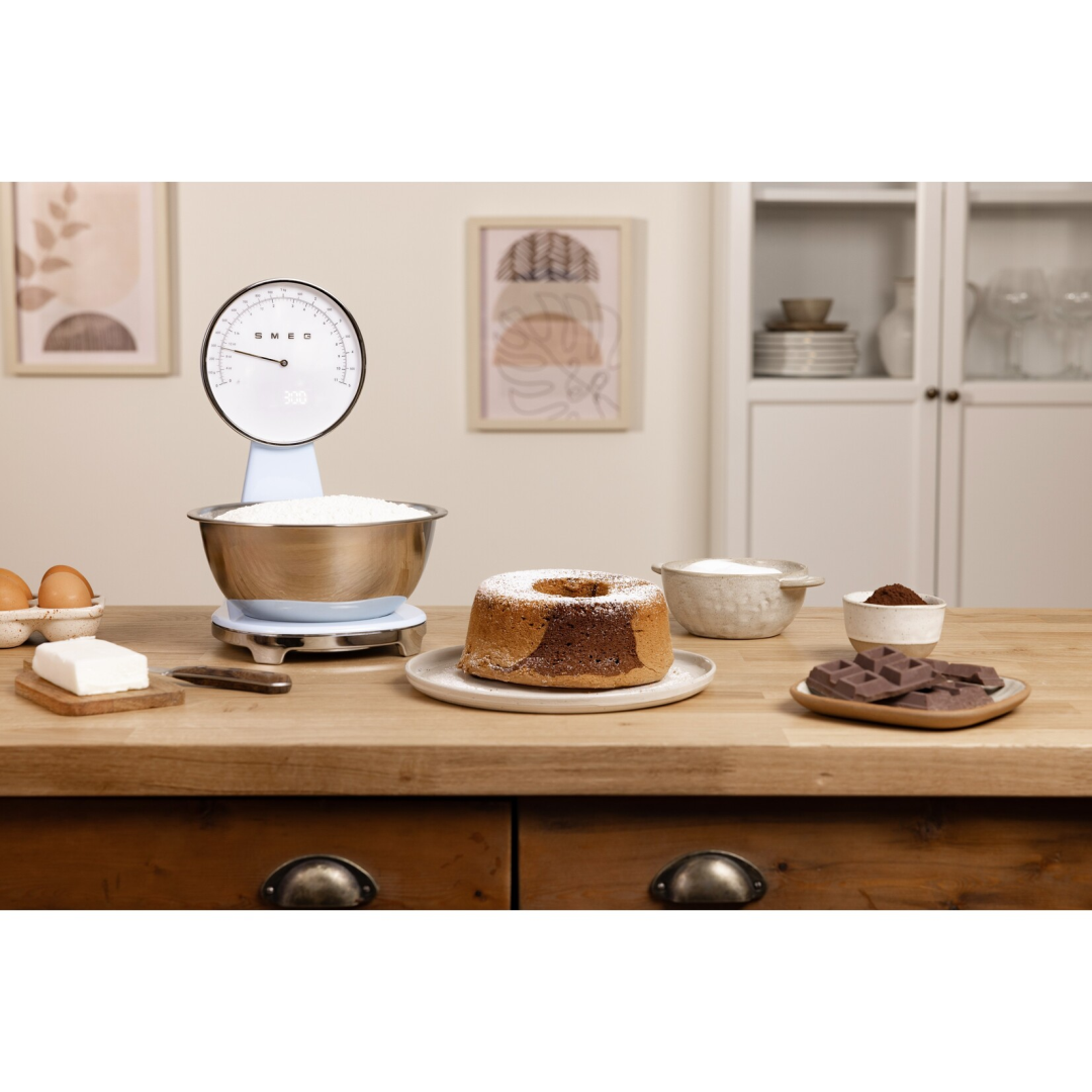 Smeg Keukenweegschaal Digitaal/Analoog Pastelblauw