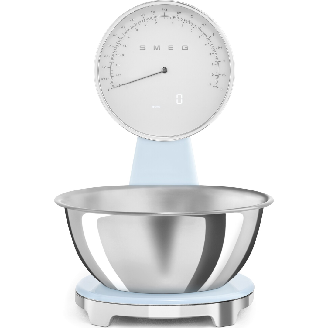 Smeg Keukenweegschaal Digitaal/Analoog Pastelblauw