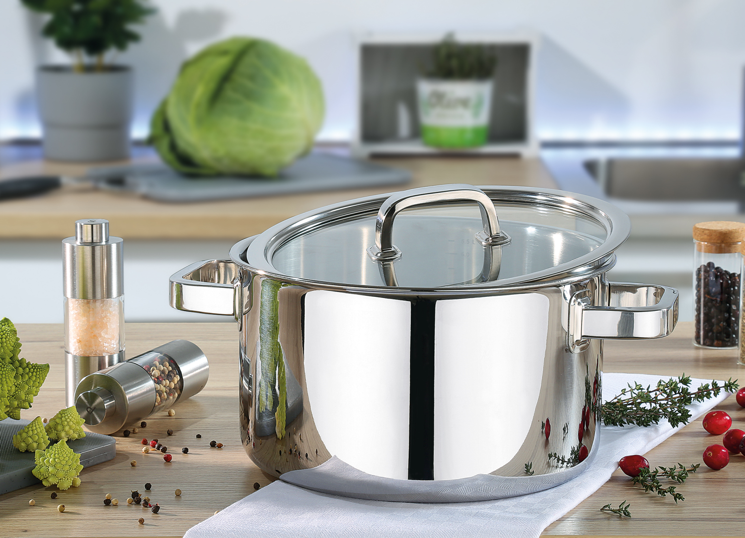 Spring Finesse Kookpan hoog 24cm 7,6L