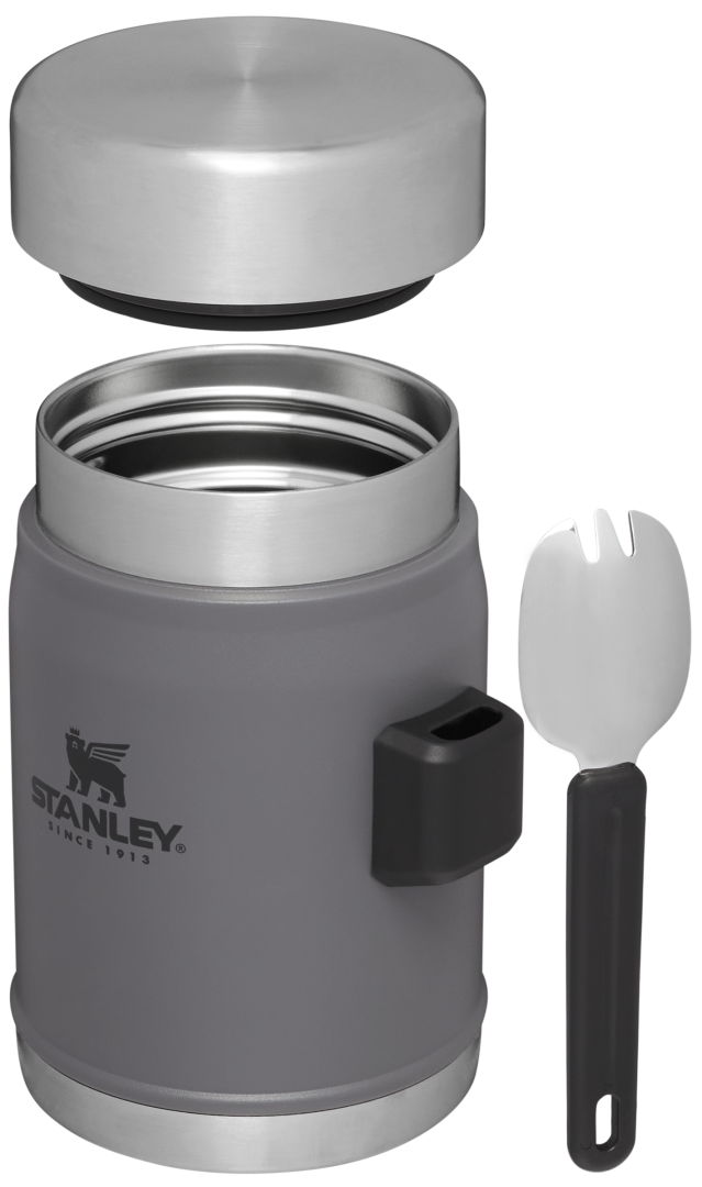 The Legendary FoodJar + Spork 0.4L Charcoal