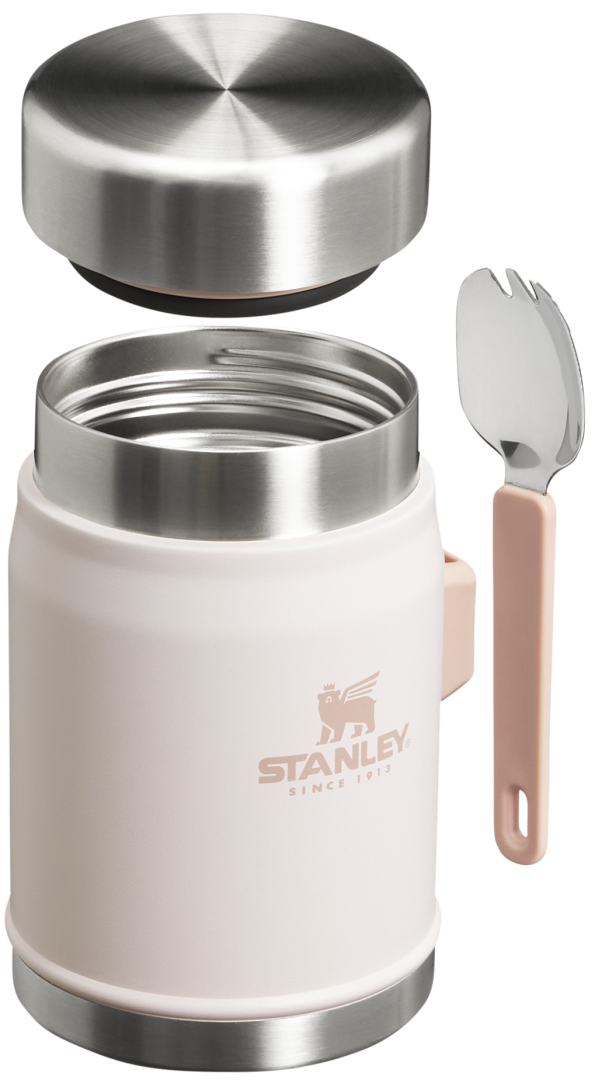 The Legendary FoodJar + Spork 0.4L Rose Quartz