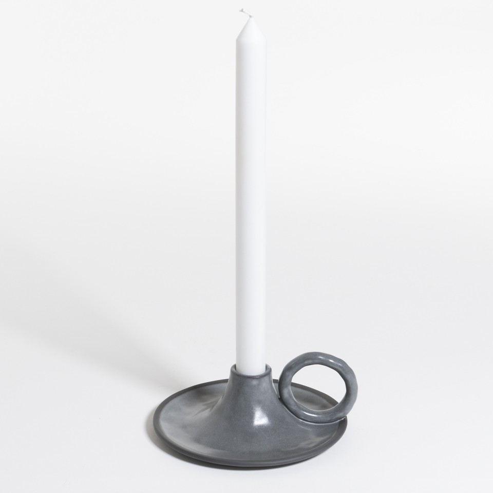 The Table Atelier Kandelaar 14,5x6 cm Black Truffle