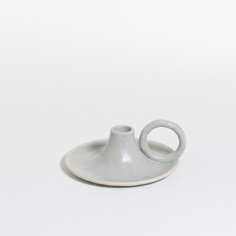 The Table Atelier Kandelaar 14,5x6 cm Sea Salt