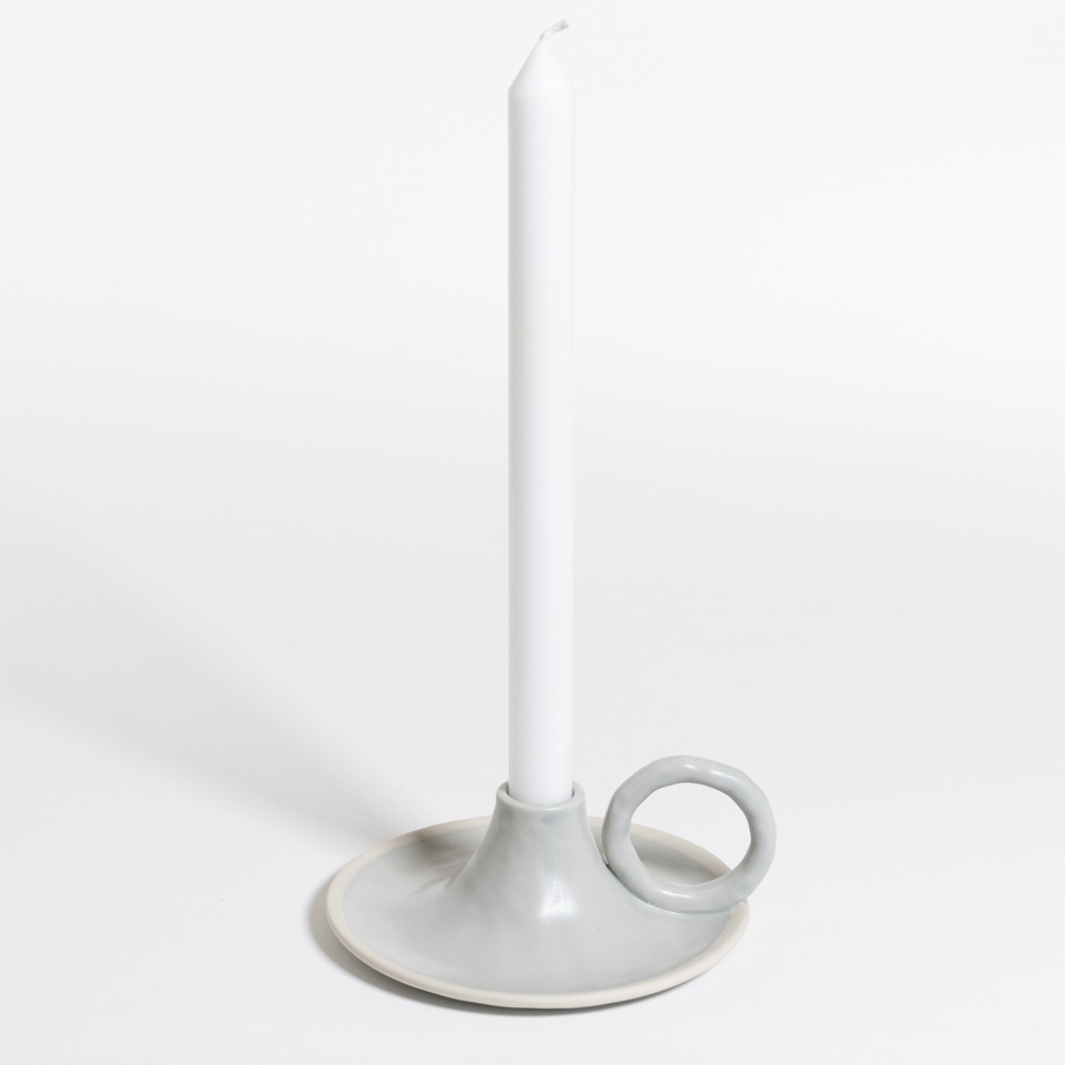 The Table Atelier Kandelaar 14,5x6 cm Sea Salt
