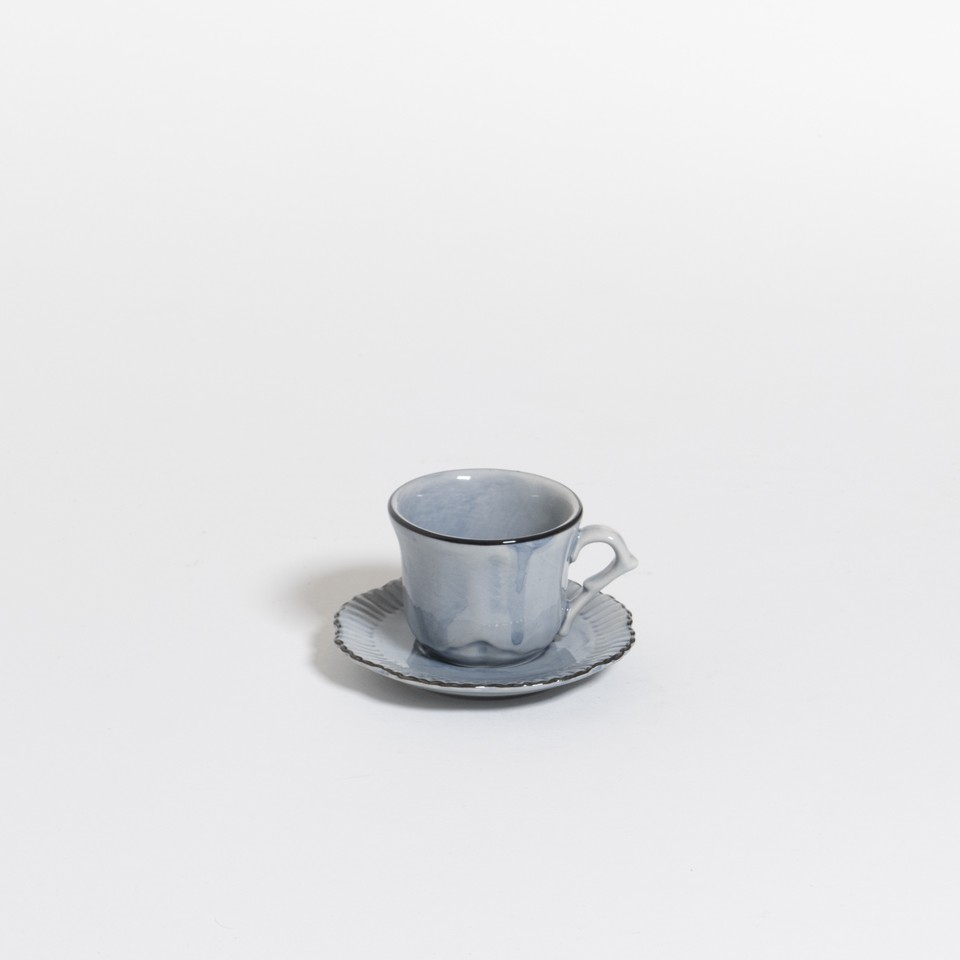 The Table Attic Espresso Kop en Schotel 45 ml Cornflower