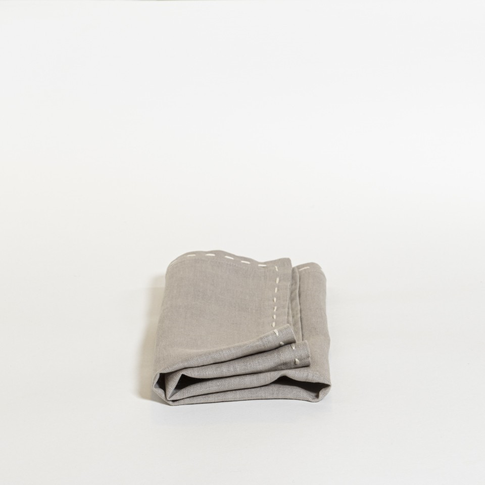 The Table Weave Servet Set van 2 Barley And Cream