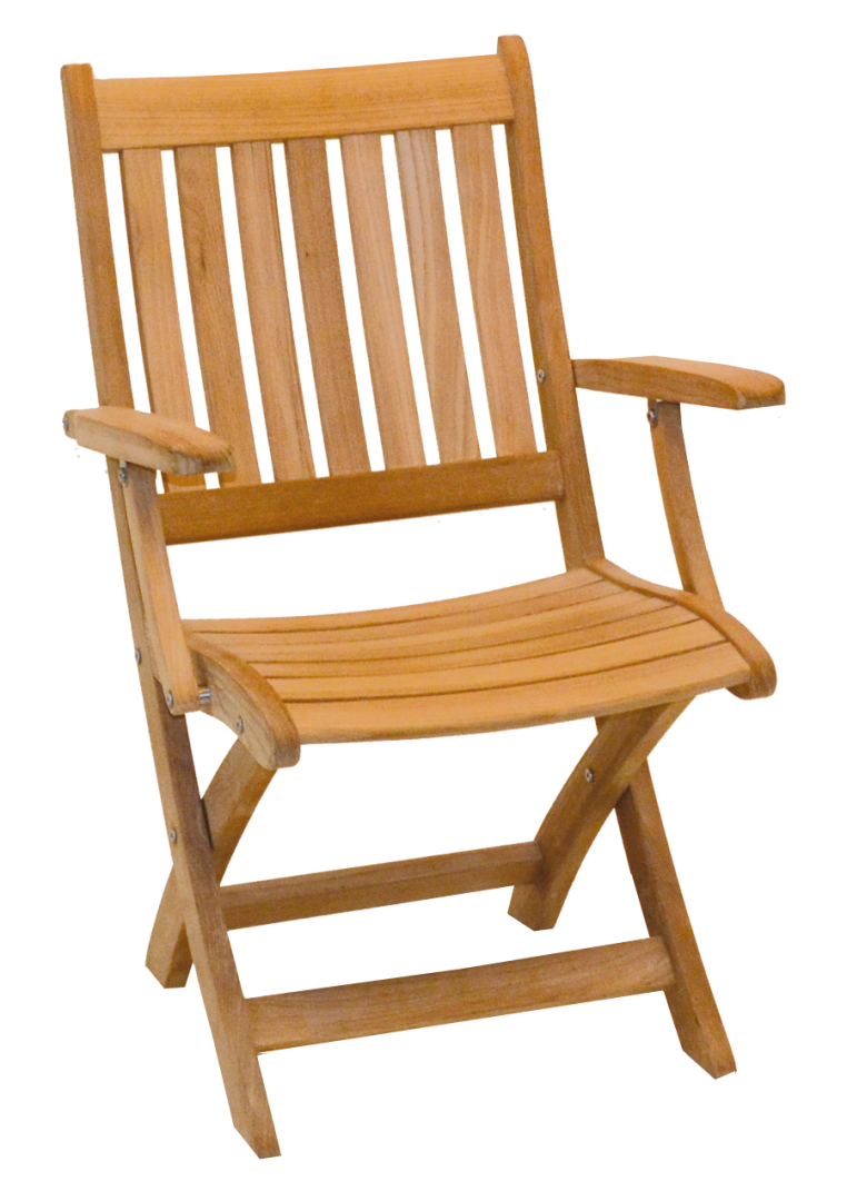Traditional Teak Alexia Folding arm chair