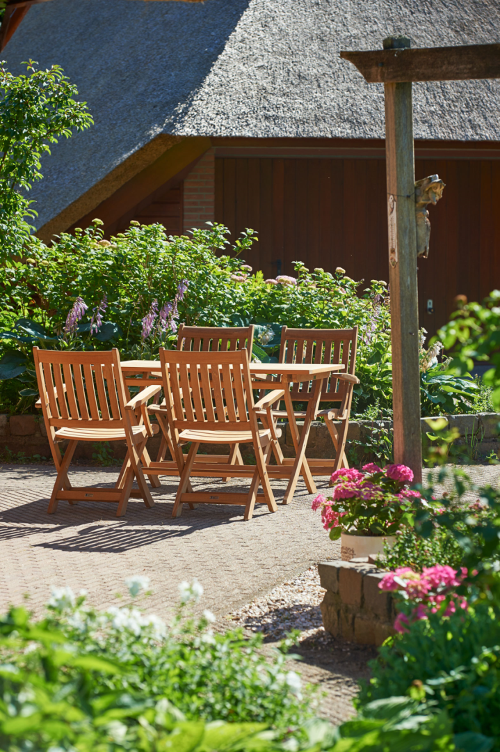 Traditional Teak Alexia Folding arm chair