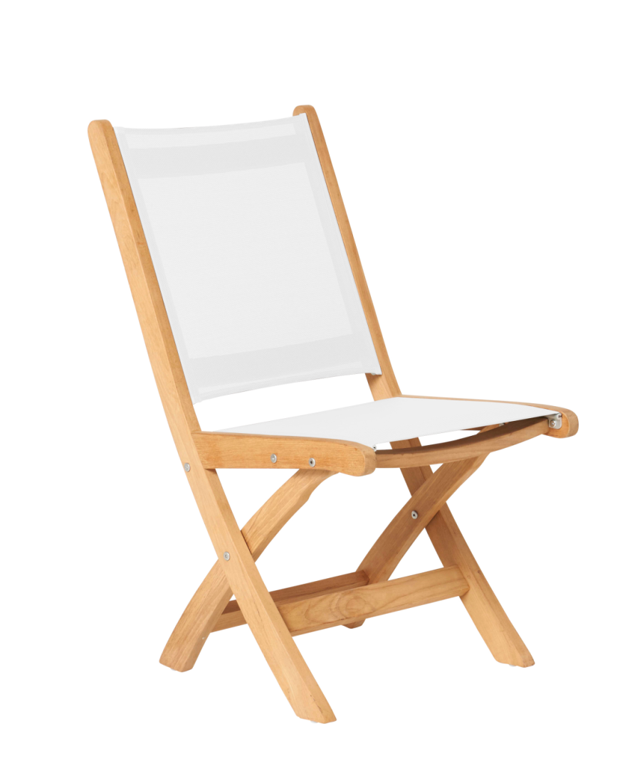 Traditional Teak Kate Folding chair Wit