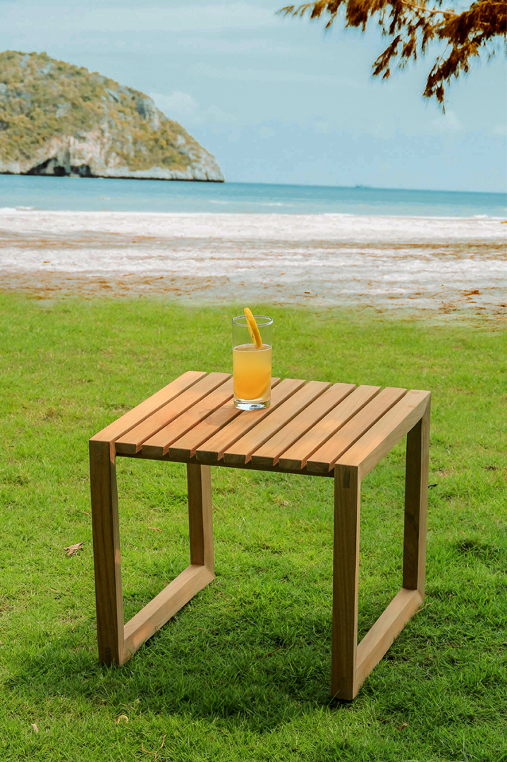 Traditional Teak Maxima Bijzettafel 40x40cm