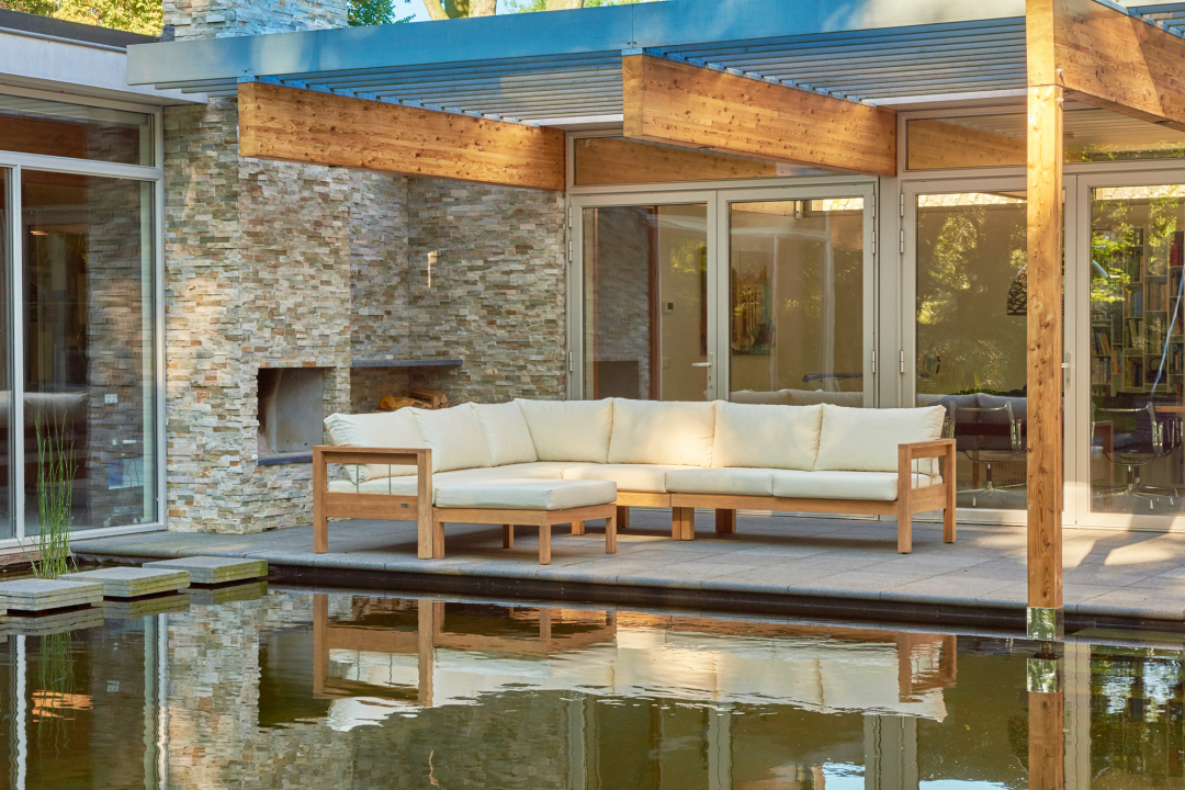 Traditional Teak Maxima Loungebank 2 pers rechts