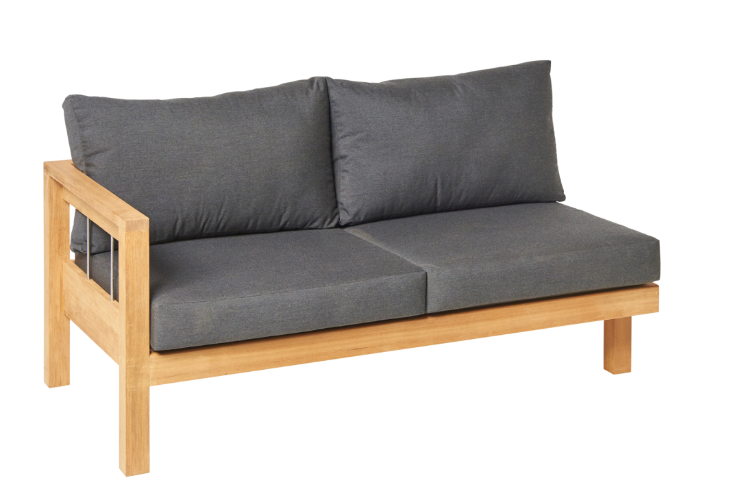 Traditional Teak Maxima Loungebank 2 pers rechts