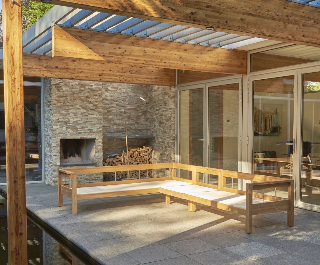 Traditional Teak Maxima Loungebank 2 pers rechts