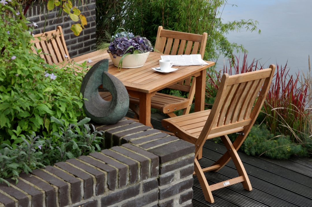 Traditional Teak Theodora Tafel 90x90cm