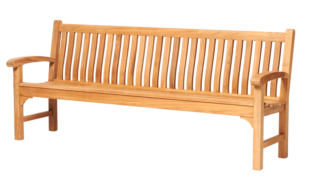 Traditional Teak Victoria Bank 215cm