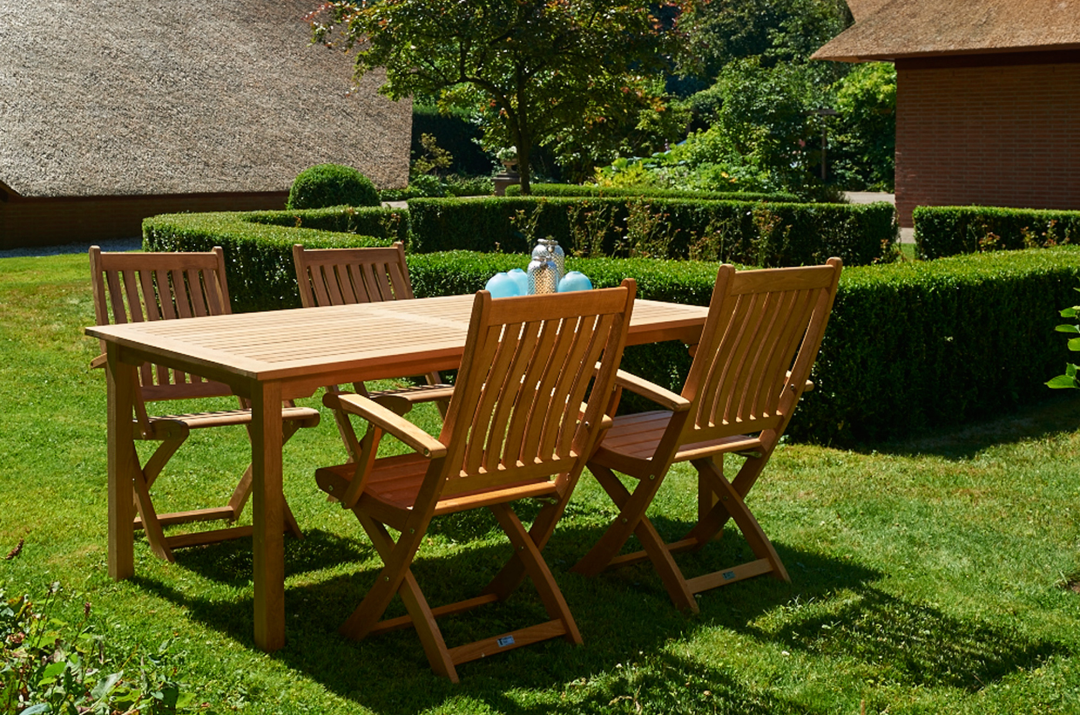 Traditional Teak Victoria Folding stoel armleggers