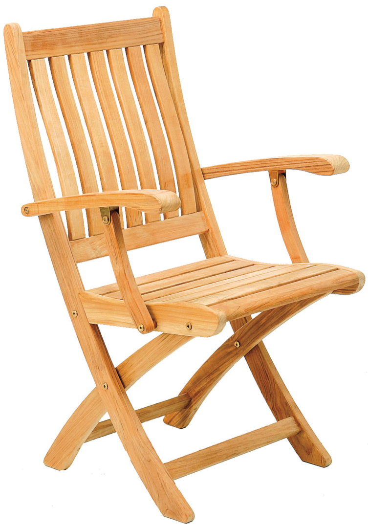 Traditional Teak Victoria Folding stoel armleggers