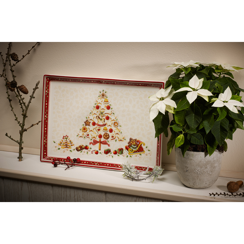 Villeroy & Boch Winter Bakery Delight Gebakschaal rechth. groot 39x26,5 cm