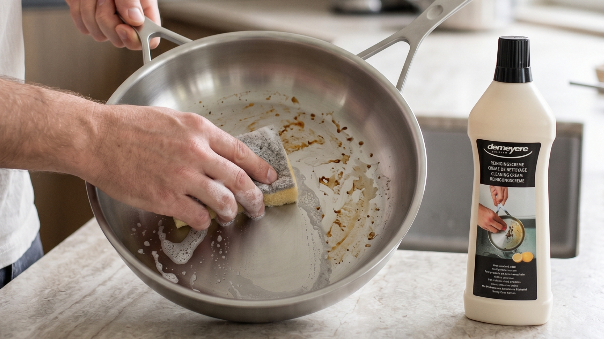 RVS pan schoonmaken: zo krijg je hem weer als nieuw