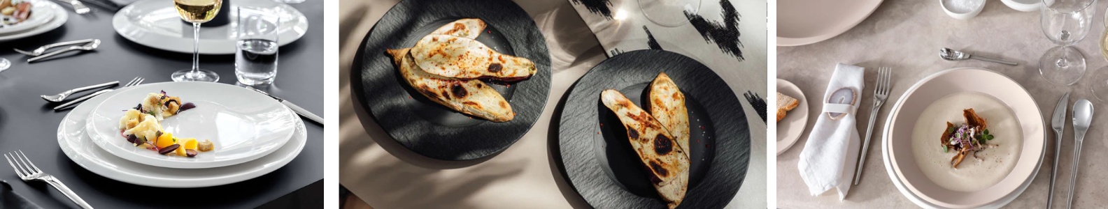 Borden collectie bij Zeiler Lichtenvoorde – stijlvolle diner-, ontbijt- en dessertborden van merken als Villeroy & Boch en Blomus voor elke tafel.