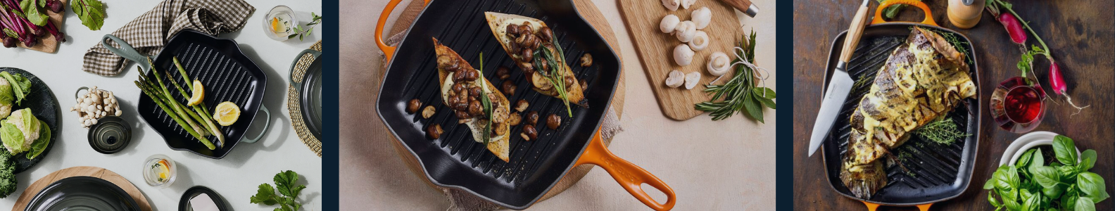 Le Creuset grillpannen